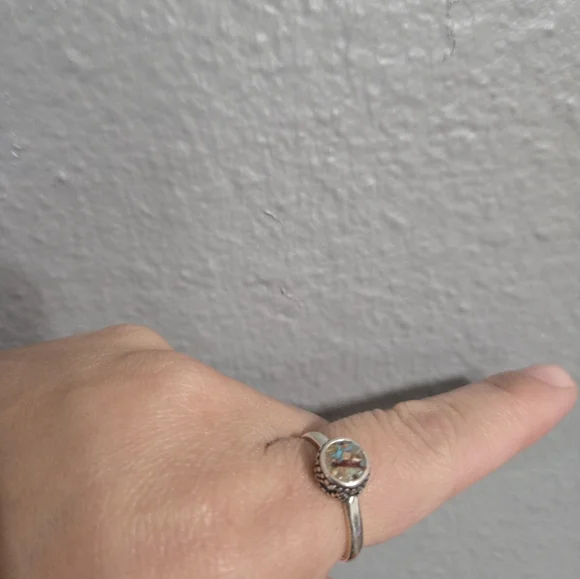 Sterling Silver Handmade Corn Ring Size 7 - Picture 13 of 15